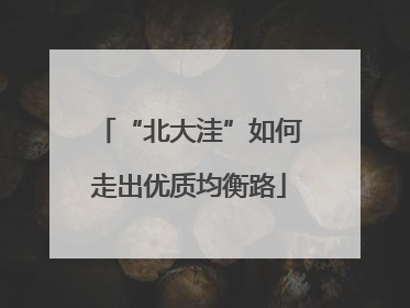 “北大洼”如何走出优质均衡路
