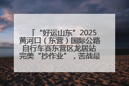 “好运山东”2025黄河口（东营）国际公路自行车赛东营区龙居站 完美“抄作业”，苦战最后时刻黄衫易主
