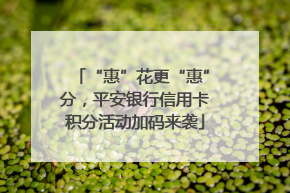 “惠”花更“惠”分，平安银行信用卡积分活动加码来袭