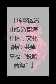 环翠区嵩山街道蔚海社区：文化融心 共建幸福“悦龄蔚海”