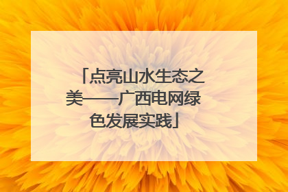 点亮山水生态之美——广西电网绿色发展实践