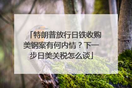 特朗普放行日铁收购美钢案有何内情？下一步日美关税怎么谈