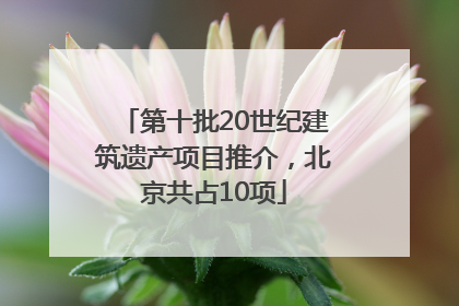 第十批20世纪建筑遗产项目推介，北京共占10项