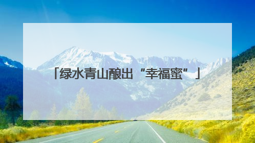 绿水青山酿出“幸福蜜”