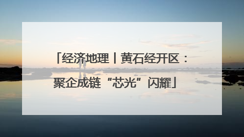 经济地理丨黄石经开区：聚企成链“芯光”闪耀