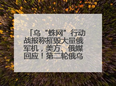 乌“蛛网”行动战报称摧毁大量俄军机，美方、俄媒回应！第二轮俄乌谈判在即，乌克兰提出三大诉求