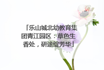 乐山城北幼教育集团青江园区：草色生香处，研途绽芳华