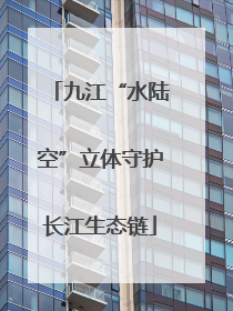 九江“水陆空”立体守护长江生态链