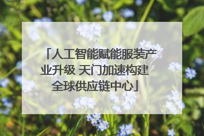 人工智能赋能服装产业升级 天门加速构建全球供应链中心
