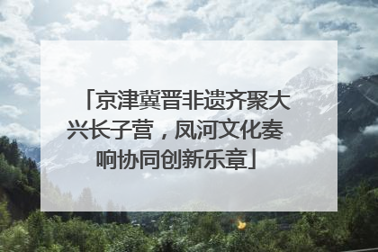 京津冀晋非遗齐聚大兴长子营，凤河文化奏响协同创新乐章