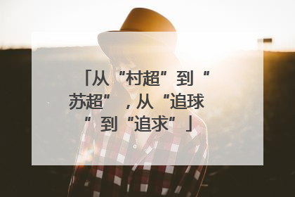 从“村超”到“苏超”，从“追球”到“追求”