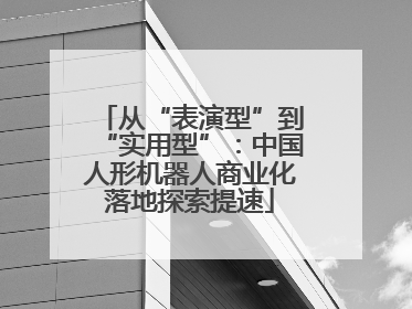 从“表演型”到“实用型”：中国人形机器人商业化落地探索提速