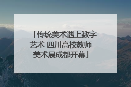 传统美术遇上数字艺术 四川高校教师美术展成都开幕