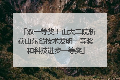 双一等奖！山大二院斩获山东省技术发明一等奖和科技进步一等奖