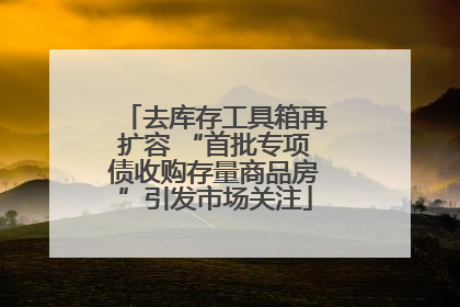 去库存工具箱再扩容 “首批专项债收购存量商品房”引发市场关注