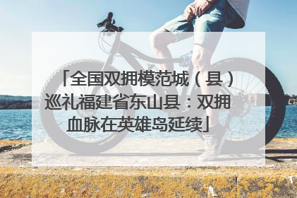 全国双拥模范城（县）巡礼福建省东山县：双拥血脉在英雄岛延续