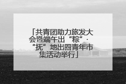 共青团助力旅发大会暨端午出“粽”·“抚”地出圈青年市集活动举行