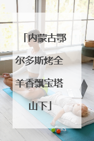 内蒙古鄂尔多斯烤全羊香飘宝塔山下