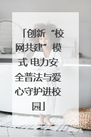 创新“校网共建”模式 电力安全普法与爱心守护进校园