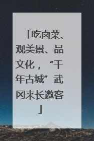 吃卤菜、观美景、品文化，“千年古城”武冈来长邀客