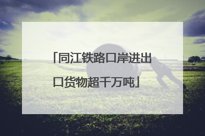 同江铁路口岸进出口货物超千万吨
