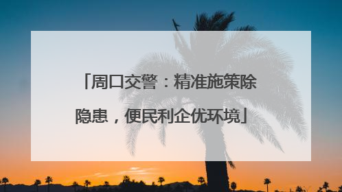 周口交警：精准施策除隐患，便民利企优环境