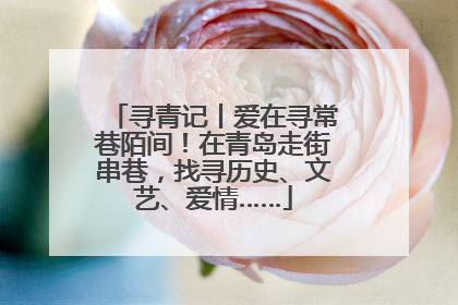 寻青记丨爱在寻常巷陌间！在青岛走街串巷，找寻历史、文艺、爱情……