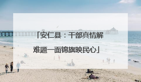 安仁县：干部真情解难题一面锦旗映民心