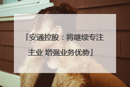 安通控股：将继续专注主业 增强业务优势