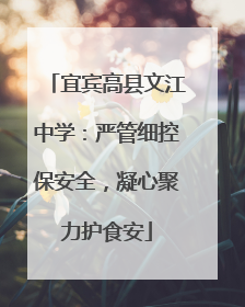 宜宾高县文江中学：严管细控保安全，凝心聚力护食安
