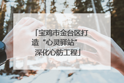 宝鸡市金台区打造“心灵驿站” 深化心防工程