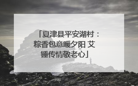 夏津县平安湖村：粽香包意暖夕阳 艾锤传情敬老心