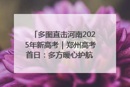 多图直击河南2025年新高考｜郑州高考首日：多方暖心护航 助力学子逐梦