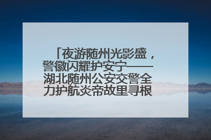 夜游随州光影盛，警徽闪耀护安宁——湖北随州公安交警全力护航炎帝故里寻根节夜游活动侧记