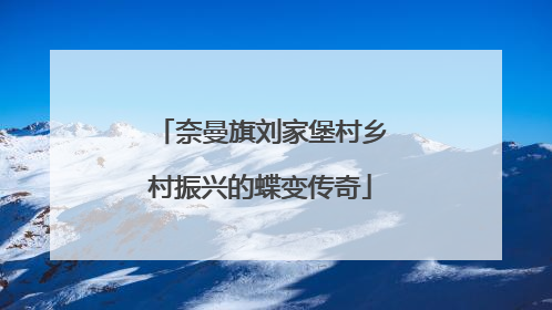 奈曼旗刘家堡村乡村振兴的蝶变传奇