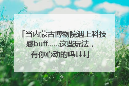 当内蒙古博物院遇上科技感buff……这些玩法，有你心动的吗↓↓↓