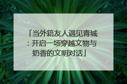 当外籍友人遇见青城：开启一场穿越文物与奶香的文明对话