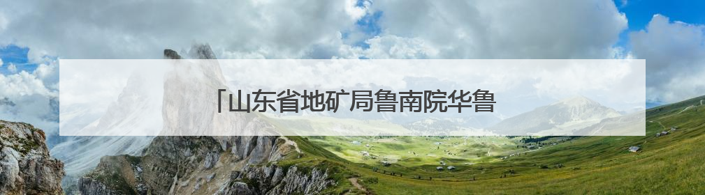 山东省地矿局鲁南院华鲁工程党支部召开党员大会
