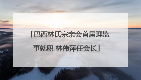 巴西林氏宗亲会首届理监事就职 林伟萍任会长
