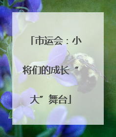 市运会：小将们的成长“大”舞台