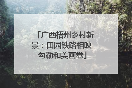 广西梧州乡村新景：田园铁路相映 勾勒和美画卷