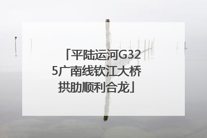 平陆运河G325广南线钦江大桥拱肋顺利合龙