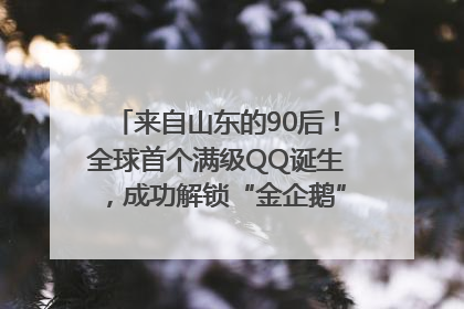来自山东的90后！全球首个满级QQ诞生，成功解锁“金企鹅”，是继承父亲账号