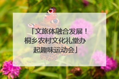 文旅体融合发展！桐乡农村文化礼堂办起趣味运动会