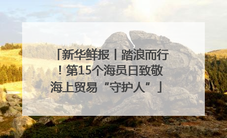 新华鲜报丨踏浪而行！第15个海员日致敬海上贸易“守护人”