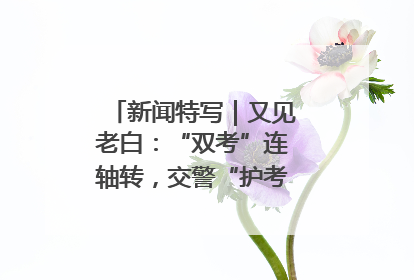 新闻特写｜又见老白：“双考”连轴转，交警“护考档”密集开启
