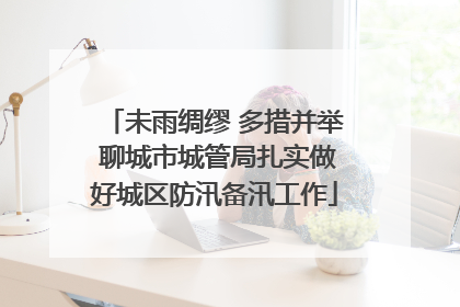 未雨绸缪 多措并举 聊城市城管局扎实做好城区防汛备汛工作