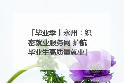 毕业季丨永州：织密就业服务网 护航毕业生高质量就业