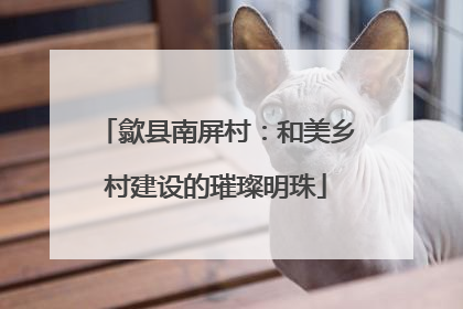 歙县南屏村：和美乡村建设的璀璨明珠