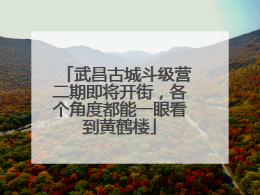 武昌古城斗级营二期即将开街，各个角度都能一眼看到黄鹤楼